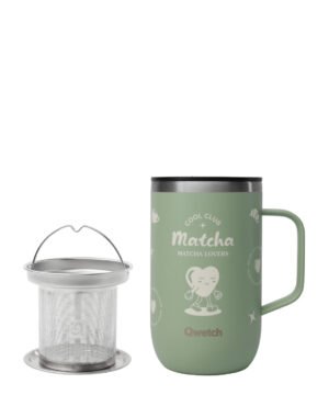Mug Tisanière Isotherme Cool Club Tilleul 470 ml, Qwetch