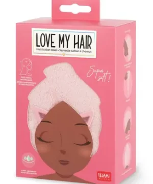 Serviette Turban à Cheveux Kitty – Love My Hair, Legami
