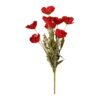Bouquet Coquelicot Champêtre Rouge H53 cm, Yliades