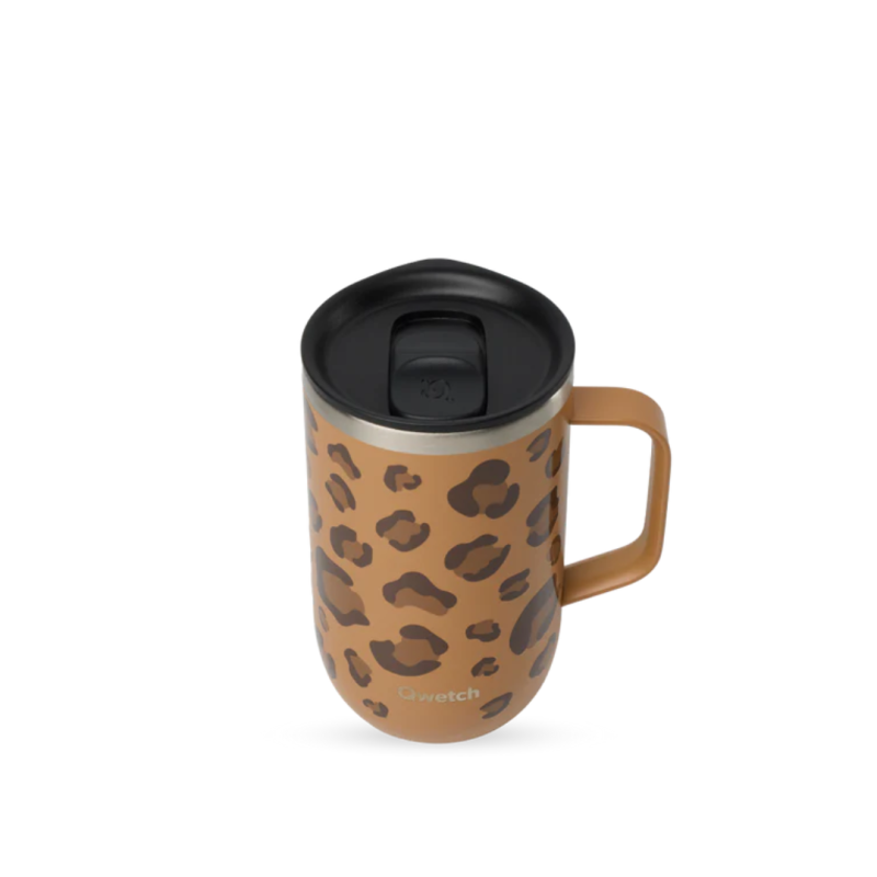 Mug Tisanière Isotherme Léopard, Qwetch – Image 2
