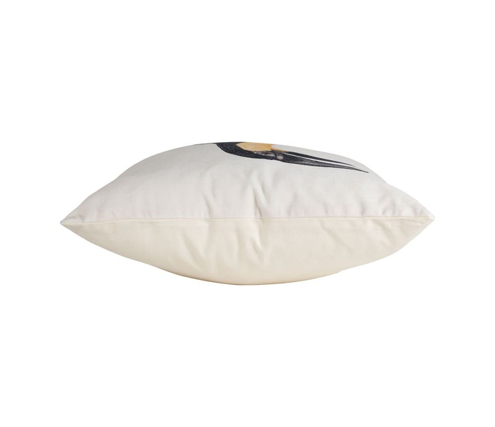 Coussin Brodé Faune Jaune Noir Orange 45 x 45 cm, Yliades – Image 3