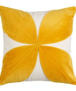 Coussin Florilene Jaune 45 x 45 cm, Yliades