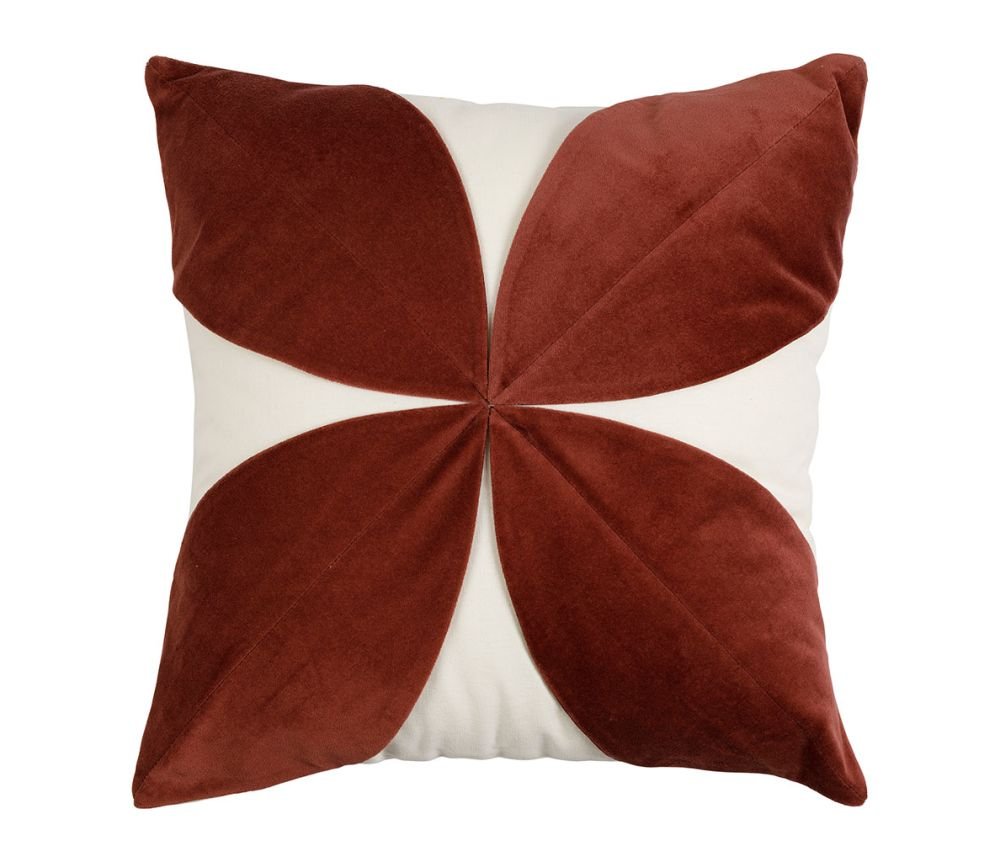 Coussin Florilene Prune 45 x 45 cm, Yliades