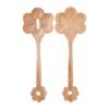 Couverts à Salade Fleur x2 Dalbert Naturel L31 cm, Yliades