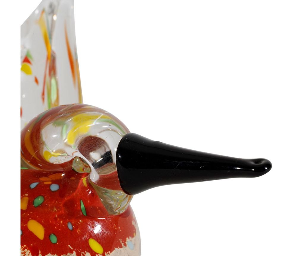 Déco Colibri Oiseau Rouge Beige 14 x 11 x H9 cm, Yliades – Image 2