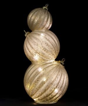 Alternative view of Déco LED Scintillante Boule de Noël Fasti Argentée, Yliades