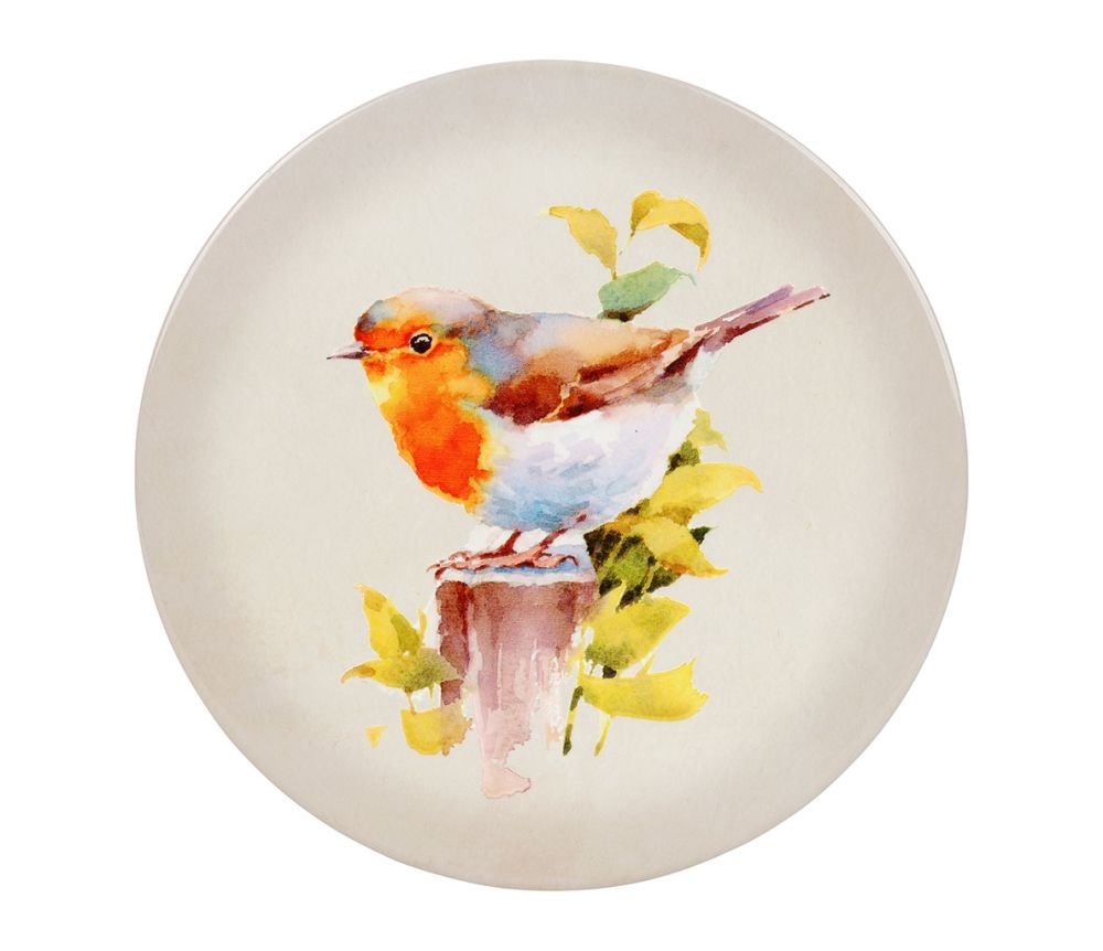 Dessous de Plat Rouge-Gorge Multicolore D20 cm, Yliades