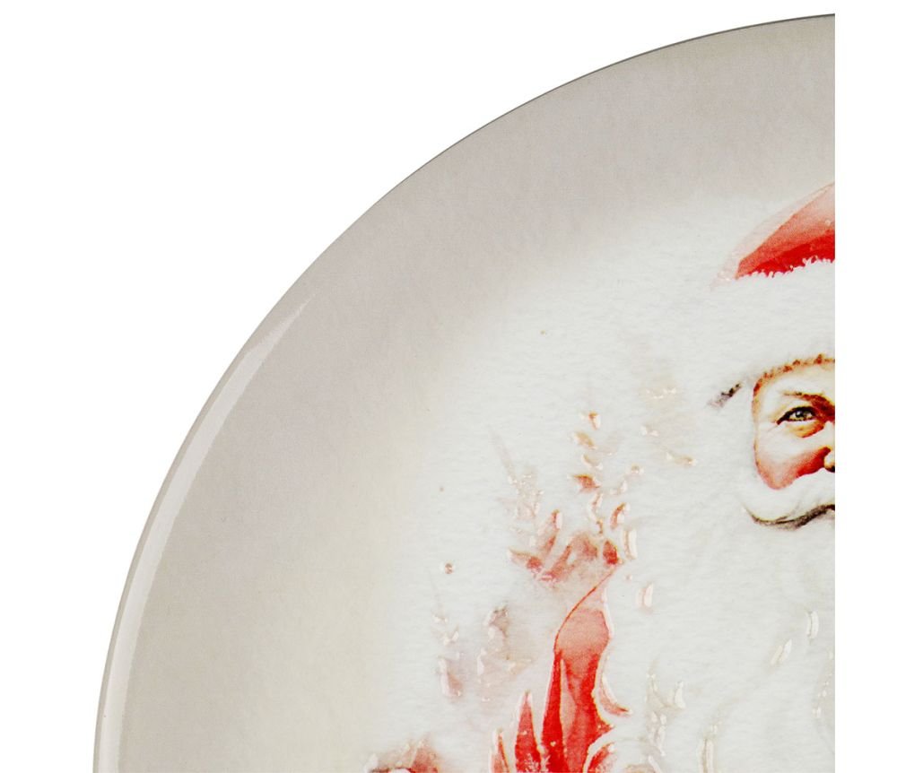 Dessous de Plat Santa Blanc Rouge D20 cm, Yliades – Image 2