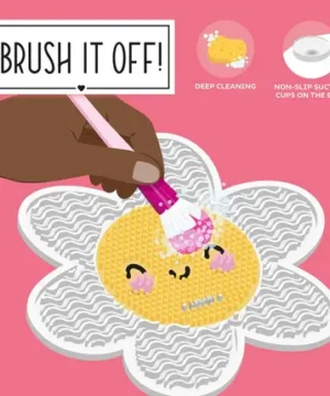 Tapis de Nettoyage pour Pinceaux de Maquillage Daisy – Brush It Off!, Legami – Image 3