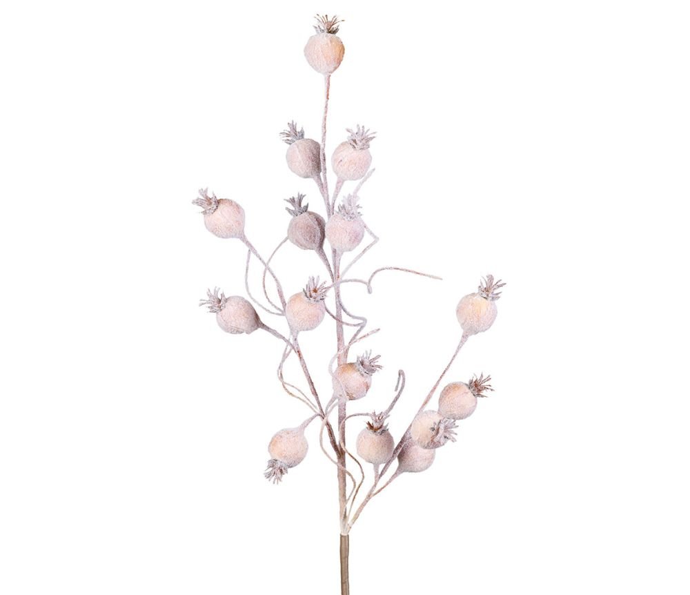 Fleur Poppy Rose Pâle H86 cm, Yliades – Image 3
