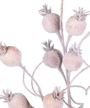 Alternative view of Fleur Poppy Rose Pâle H86 cm, Yliades