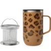 Mug Tisanière Isotherme Léopard, Qwetch