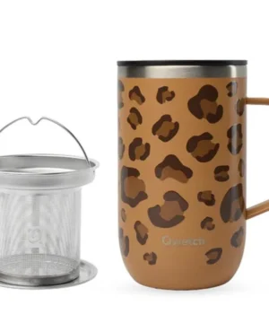 Mug Tisanière Isotherme Léopard, Qwetch