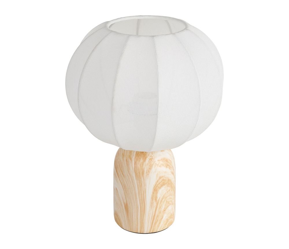 Lampe Klosen Marbre Blanc D25 x H33,5 cm, Yliades