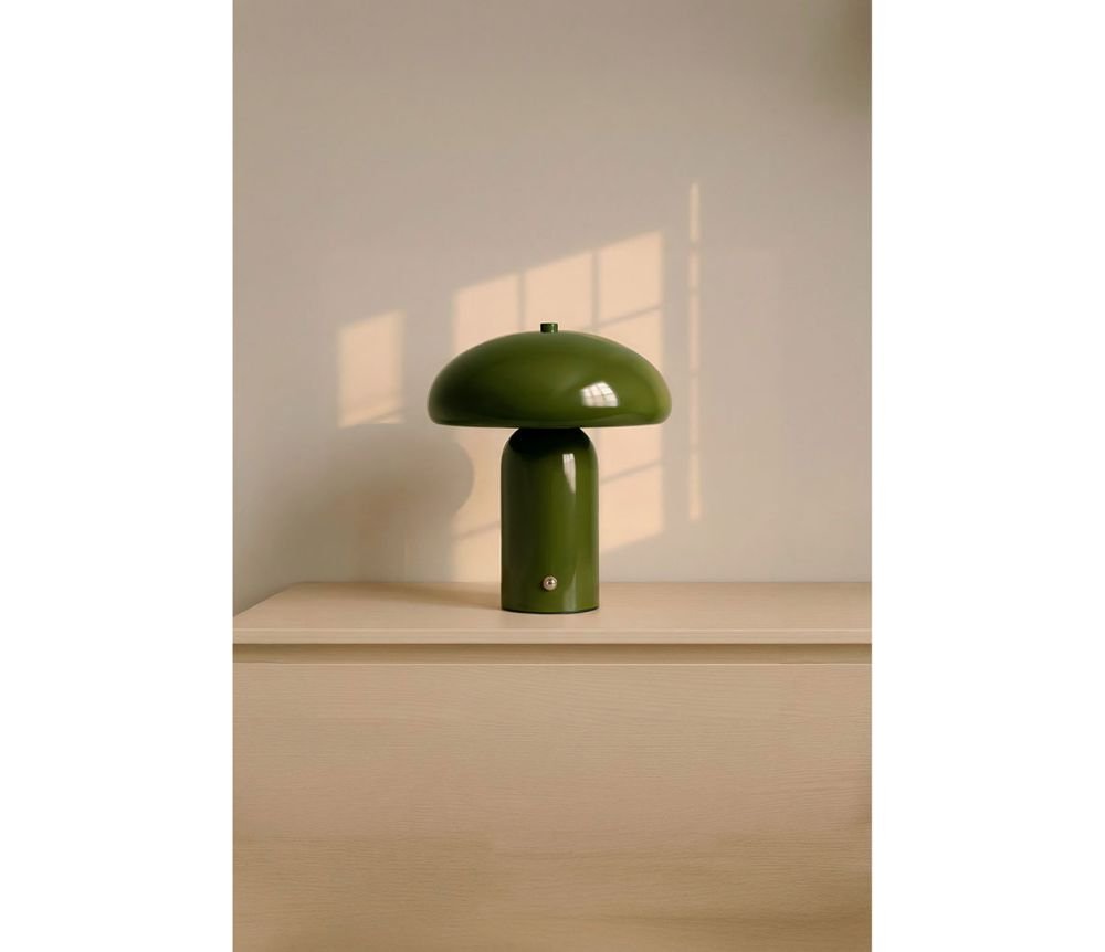 Lampe LED Tactile Chromatic Kaki D22 x H23 cm, Yliades – Image 2
