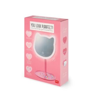Miroir de Maquillage Lumineux Kitty – You Look Purrfect!, Legami