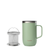 Mug Tisanière Isotherme Vert Tilleul 470 ml, Qwetch
