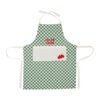 Tablier Brodé Kitchfun Vert Écru 73 x 90 cm, Yliades