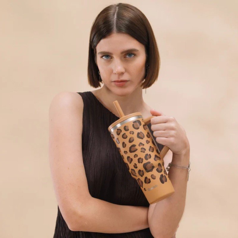 Travel Cup Isotherme Wild Leo 900 ml, Qwetch – Image 2