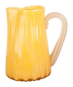 Vase Pichet Sablon Jaune Orange 18,5 x 13,5 x H20 cm, Yliades